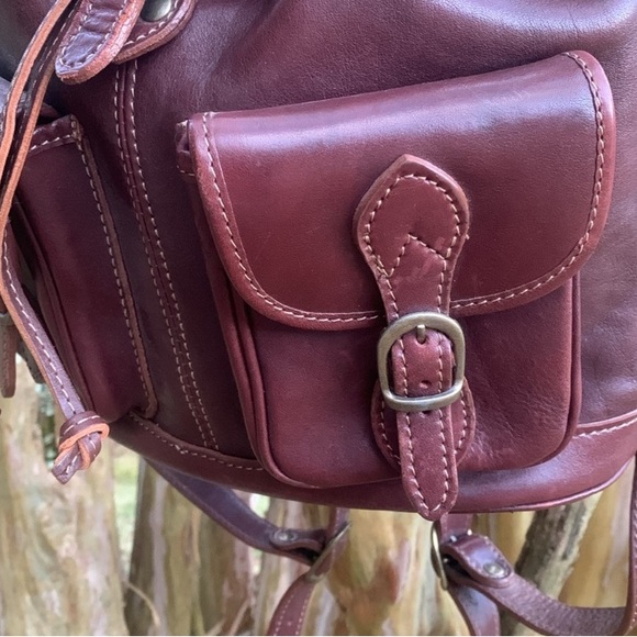 Natural Leather Handmade in Italy Backpack in Rich Mahogany main image 13